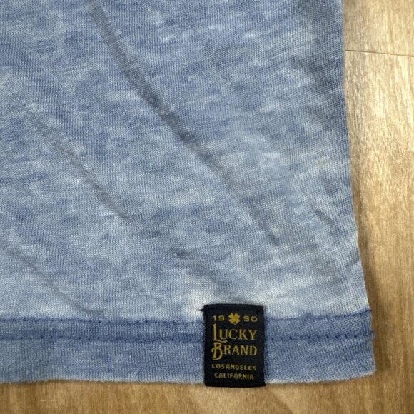 Lucky Brand Venice Burnout Henley T-Shirt Men's Size M Short Sleeve Lightweigh - Picture 4 of 6